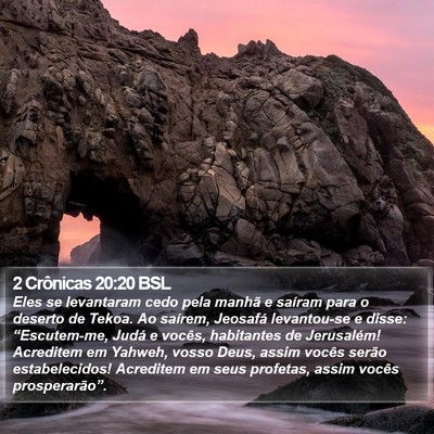2 Crônicas 20:20 BSL Bible Verse Image