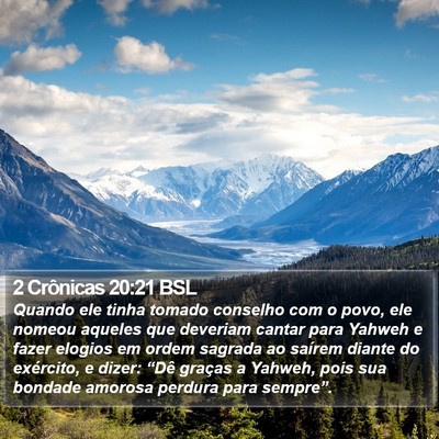 2 Crônicas 20:21 BSL Bible Verse Image