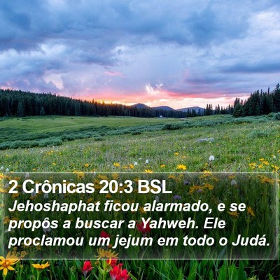 2 Crônicas 20:3 BSL Bible Verse Image
