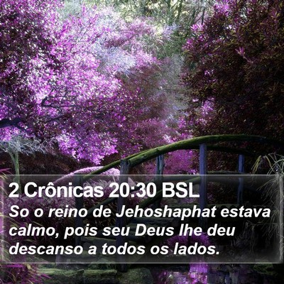 2 Crônicas 20:30 BSL Bible Verse Image