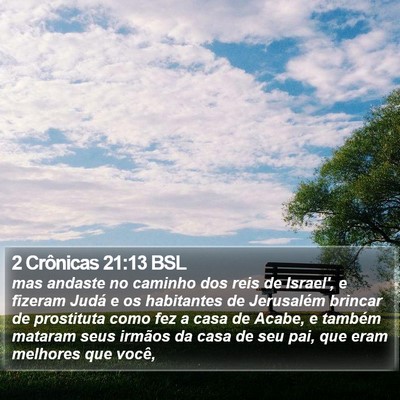 2 Crônicas 21:13 BSL Bible Verse Image