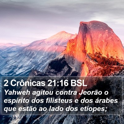 2 Crônicas 21:16 BSL Bible Verse Image