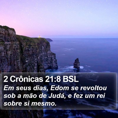2 Crônicas 21:8 BSL Bible Verse Image