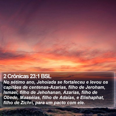 2 Crônicas 23:1 BSL Bible Verse Image