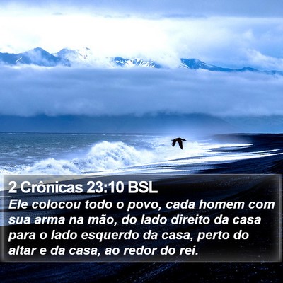 2 Crônicas 23:10 BSL Bible Verse Image
