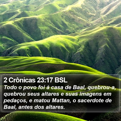 2 Crônicas 23:17 BSL Bible Verse Image