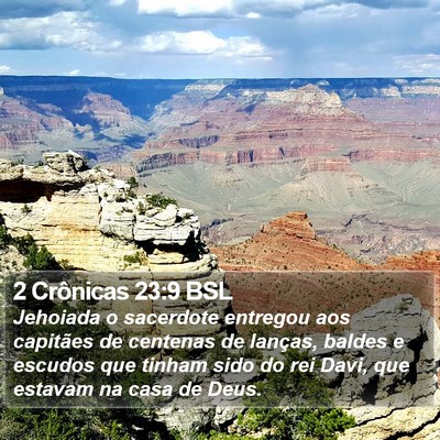 2 Crônicas 23:9 BSL Bible Verse Image