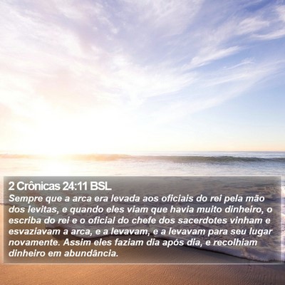 2 Crônicas 24:11 BSL Bible Verse Image