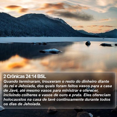 2 Crônicas 24:14 BSL Bible Verse Image