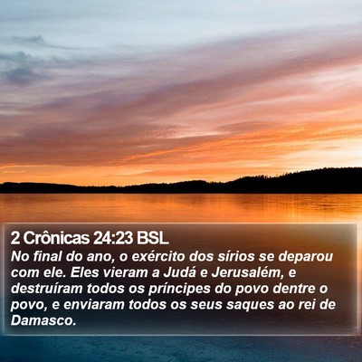 2 Crônicas 24:23 BSL Bible Verse Image