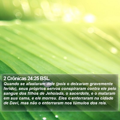 2 Crônicas 24:25 BSL Bible Verse Image