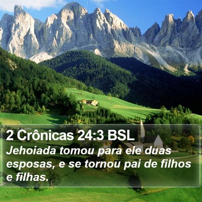 2 Crônicas 24:3 BSL Bible Verse Image