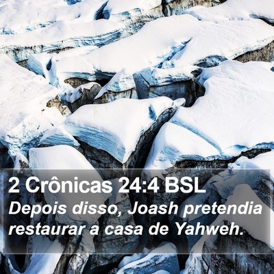 2 Crônicas 24:4 BSL Bible Verse Image