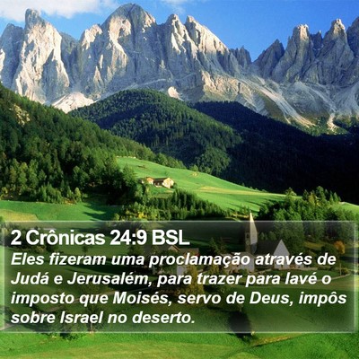 2 Crônicas 24:9 BSL Bible Verse Image