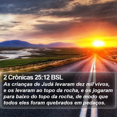 2 Crônicas 25:12 BSL Bible Verse Image
