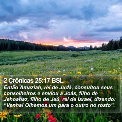 2 Crônicas 25:17 BSL Bible Verse Image