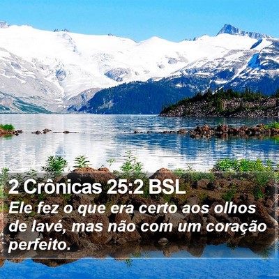 2 Crônicas 25:2 BSL Bible Verse Image