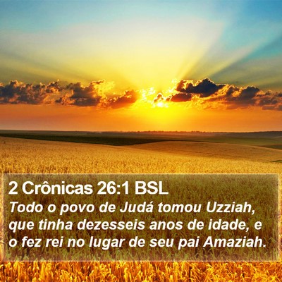 2 Crônicas 26:1 BSL Bible Verse Image