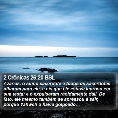 2 Crônicas 26:20 BSL Bible Verse Image