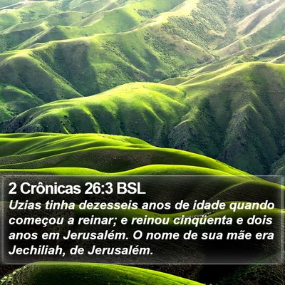 2 Crônicas 26:3 BSL Bible Verse Image