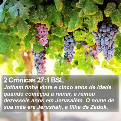 2 Crônicas 27:1 BSL Bible Verse Image