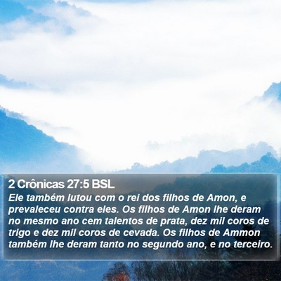 2 Crônicas 27:5 BSL Bible Verse Image