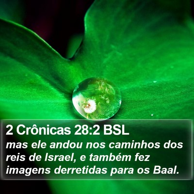 2 Crônicas 28:2 BSL Bible Verse Image