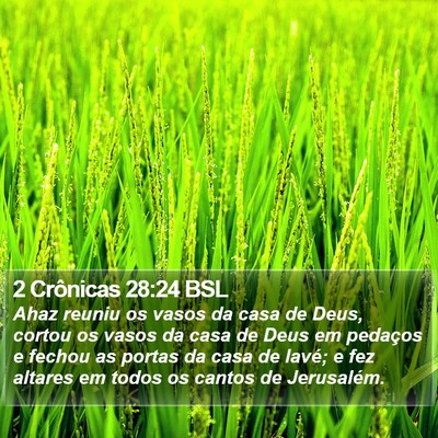 2 Crônicas 28:24 BSL Bible Verse Image