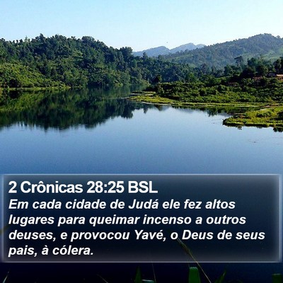 2 Crônicas 28:25 BSL Bible Verse Image