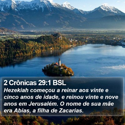 2 Crônicas 29:1 BSL Bible Verse Image