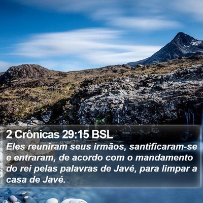 2 Crônicas 29:15 BSL Bible Verse Image