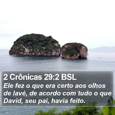 2 Crônicas 29:2 BSL Bible Verse Image