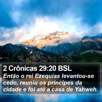 2 Crônicas 29:20 BSL Bible Verse Image