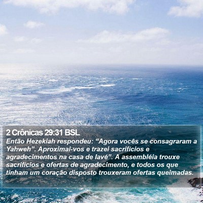 2 Crônicas 29:31 BSL Bible Verse Image