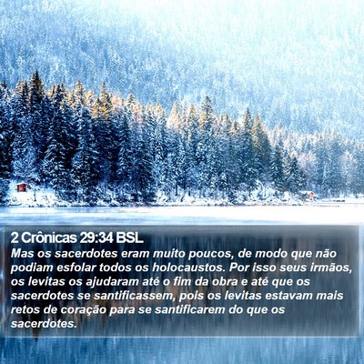 2 Crônicas 29:34 BSL Bible Verse Image
