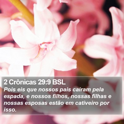 2 Crônicas 29:9 BSL Bible Verse Image