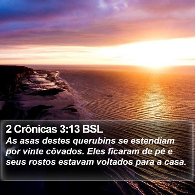 2 Crônicas 3:13 BSL Bible Verse Image