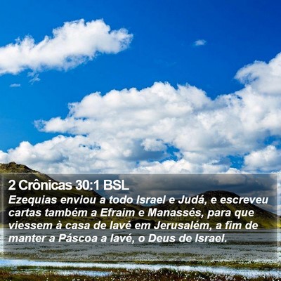 2 Crônicas 30:1 BSL Bible Verse Image