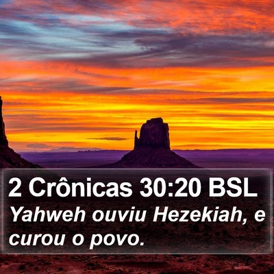 2 Crônicas 30:20 BSL Bible Verse Image
