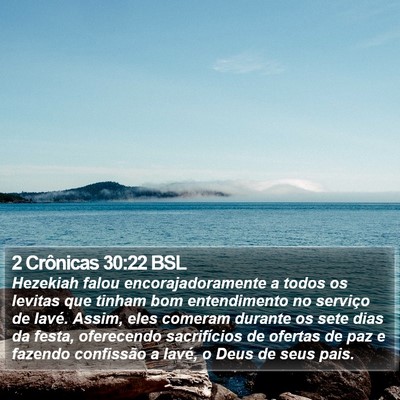 2 Crônicas 30:22 BSL Bible Verse Image