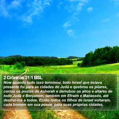 2 Crônicas 31:1 BSL Bible Verse Image