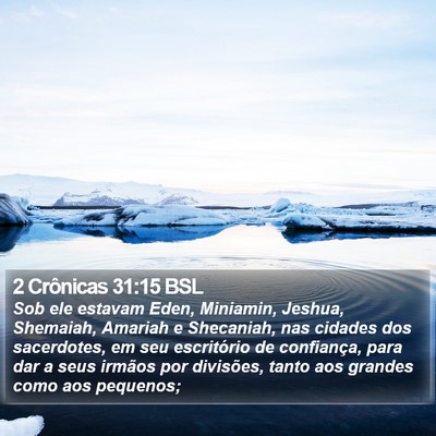 2 Crônicas 31:15 BSL Bible Verse Image