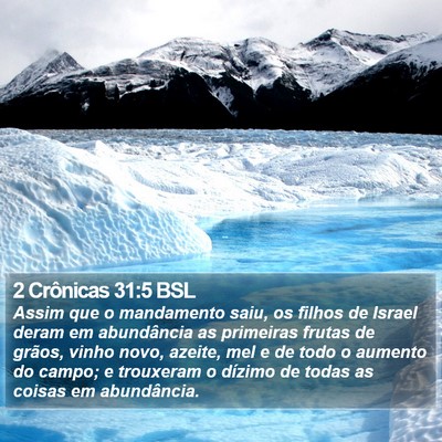 2 Crônicas 31:5 BSL Bible Verse Image
