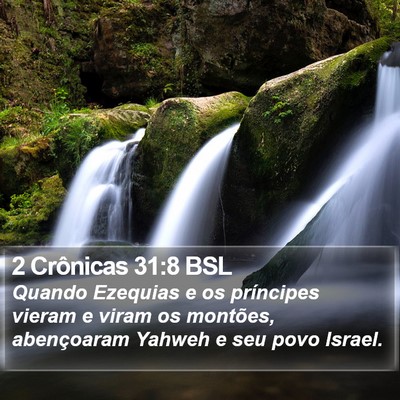 2 Crônicas 31:8 BSL Bible Verse Image