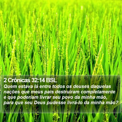 2 Crônicas 32:14 BSL Bible Verse Image