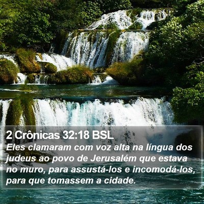 2 Crônicas 32:18 BSL Bible Verse Image