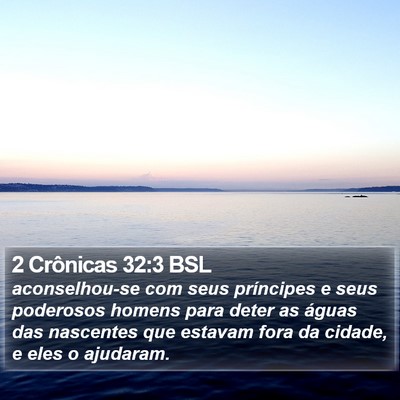2 Crônicas 32:3 BSL Bible Verse Image