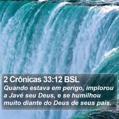 2 Crônicas 33:12 BSL Bible Verse Image