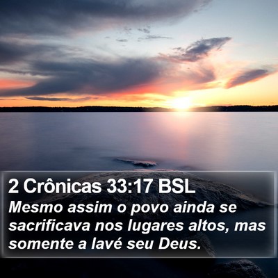 2 Crônicas 33:17 BSL Bible Verse Image