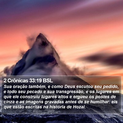 2 Crônicas 33:19 BSL Bible Verse Image